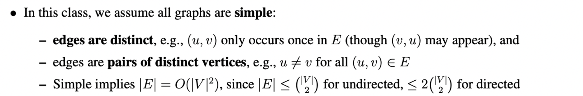 simple graphs